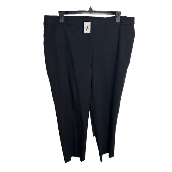 J.Crew $118 Kallie Straight leg Pant Size 20 Black BO899 - Picture 1 of 7